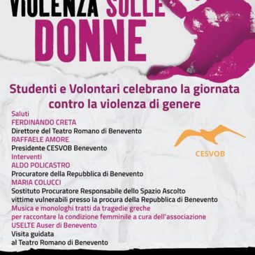 Benevento. Giornata contro violenza sulle donne, gratis a teatro e museo