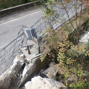 Ispezione del monte sovrastante la Strada provinciale Cerreto Sannita – Cusano Mutri – Pietraroja chiusa al traffico dal 5 novembre