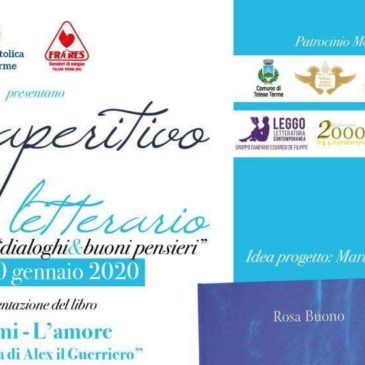 L’aperitivo letterario a Telese Terme in memoria di “Alex il guerriero”