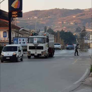 Ponte. Covid-19, Pro Loco Ad Pontem : “Iniziata la disinfezione  in paese”