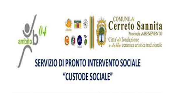 Covid-19: attivo il progetto di pronto intervento sociale “CUSTODE SOCIALE” nell’ambito di zona B04