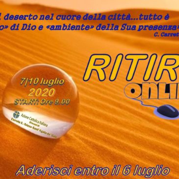 Diocesi di Cerreto: ritiro spirituale on-line dal 7 al 10 luglio