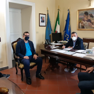 Il Presidente Di Maria riceve il sindaco di Castelfranco in Miscano