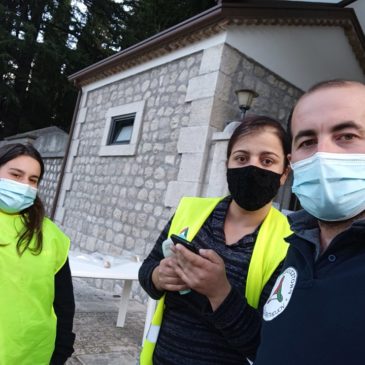 La Protezione Civile di Cusano Mutri in assistenza per l’afflusso al cimitero comunale