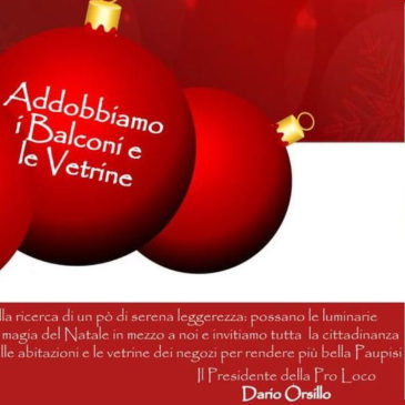 Paupisi, al via “Accendi il Natale”