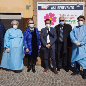 Vaccinazioni, il D.G. dell’ASL Benevento Gennaro Volpe in visita a Sant’Agata