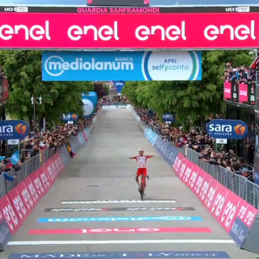 Il francese Victor Lafay vince la tappa sannita del Giro d’Italia. Il video