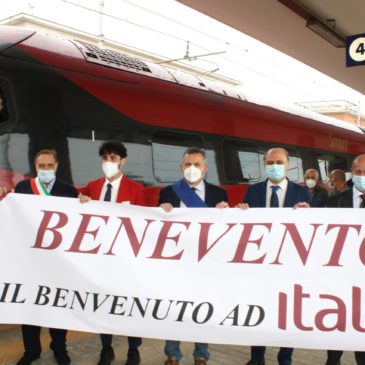 Il Presidente Di Maria plaude all’arrivo del treno “Italo” a Benevento