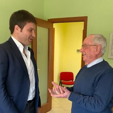 Puglianello: il Sindaco all’incontro con Roberto Costanzo, storico leader della DC nel Sannio