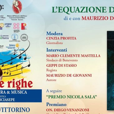 Rassegna “Sopra le Righe”: presentazione del libro di Maurizio De Giovanni