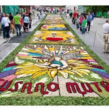 Benvenuti nel Sannio: l’Infiorata di Cusano Mutri (FOTO)