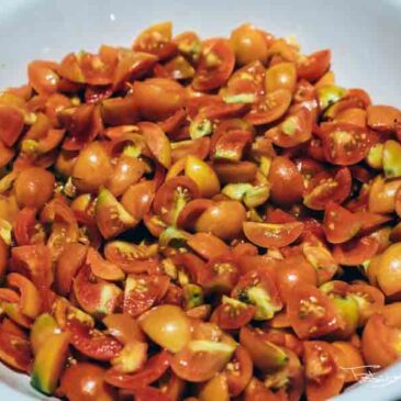 Immagini dal Sannio: pomodorini invernali e passata di pomodori casalinga